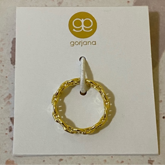Gorjana 18k Gold Plated Port Ring Womens Size 6 and 8 New With Tags - Picture 3 of 6